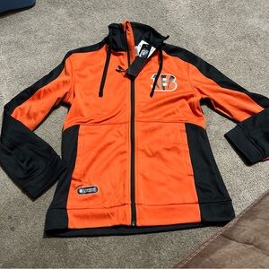 NFL Women's Orange and Black Team Hoodie